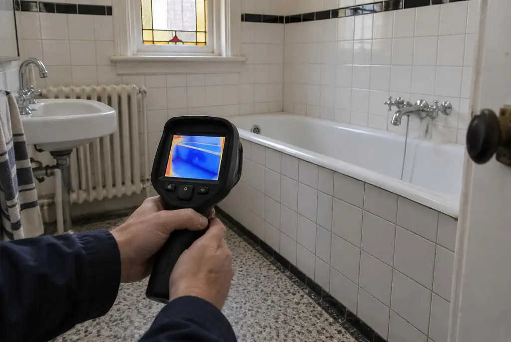 Lekdetectie Ridderkerk – onderzoek in een badkamer van een oudere woning